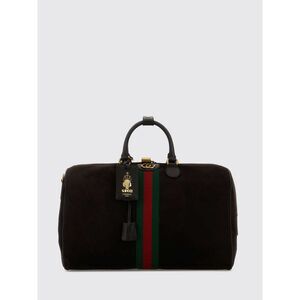 Gucci Women Gucci Savoy Medium Suede Monogram Travel Bag